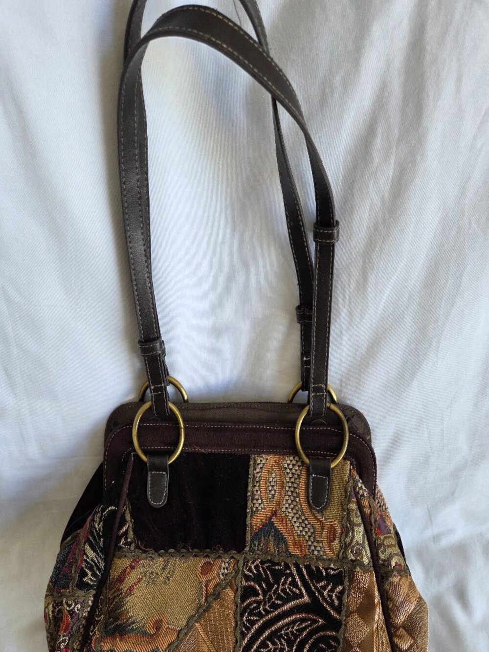 Vintage Marlo Tapestry Patchwork Handbag